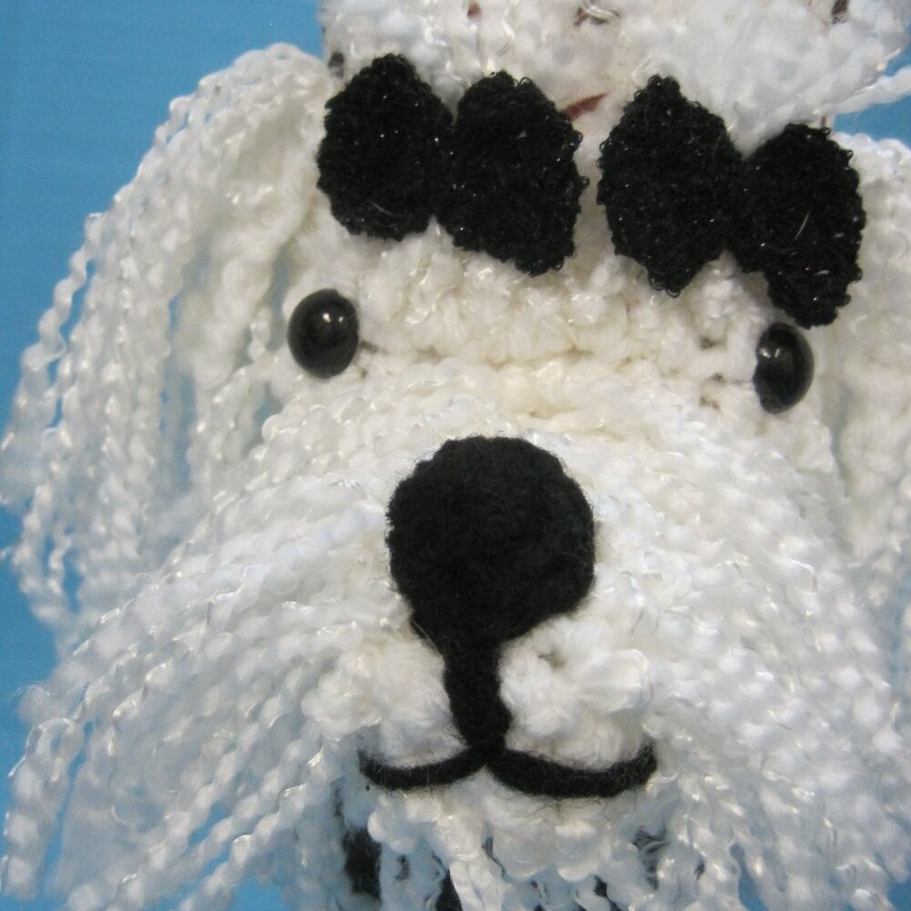 Maltese Puppy Dog Crochet Handmade Cup Cozy Holder Handmade Figurines Gifts by - Picture 2 of 5
